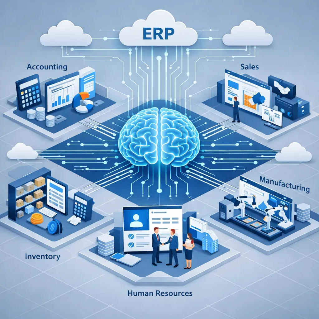 نظام ERP العقل المدبر لنجاح المؤسسات العصرية