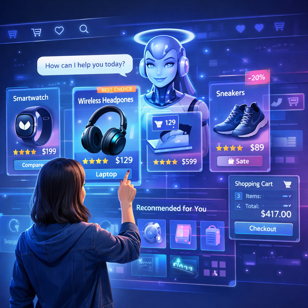 Shopping via Perplexity's artificial intelligence.