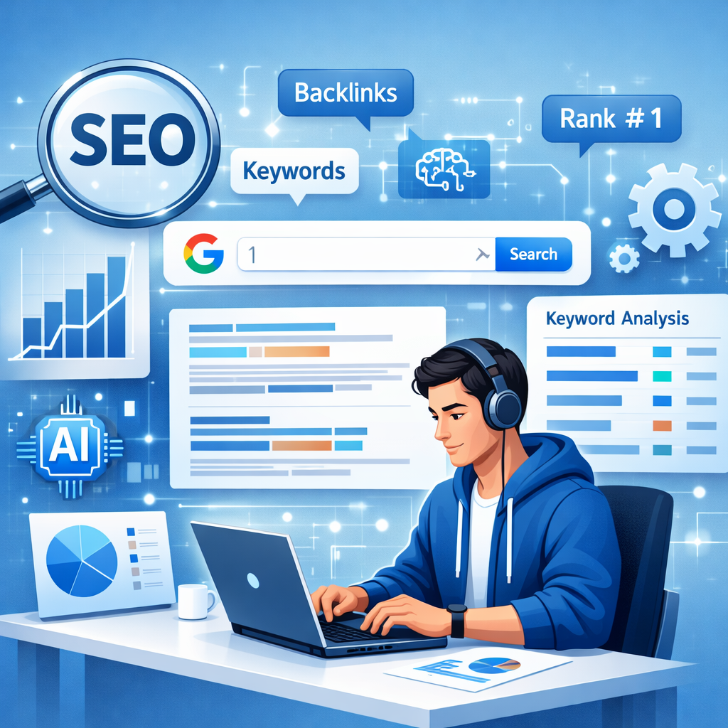 Keyword density in SEO.